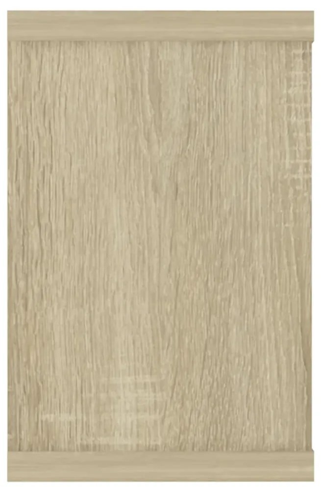 Prateleiras parede forma de cubo 6 pcs carvalho sonoma