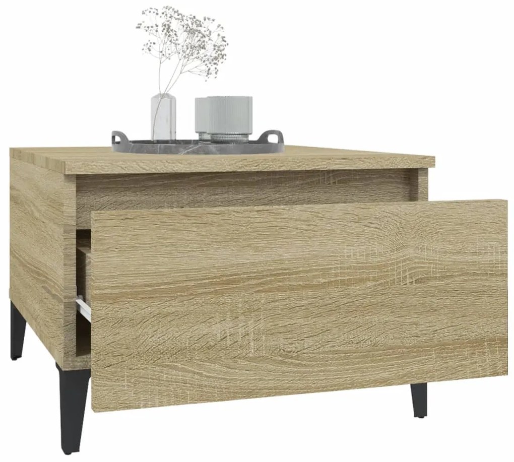 Mesa de apoio 50x46x35 cm derivados de madeira carvalho sonoma