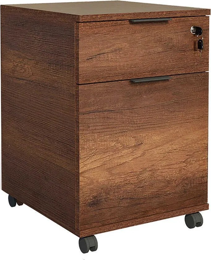 Arquivador de Escritório "Archivio" - Nogueira - 41x61x45cm - Design M