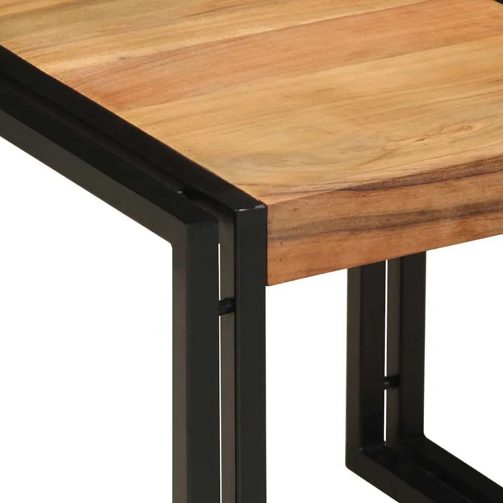 Mesa de centro vidaXL 40x50x38 cm Madeira de acácia