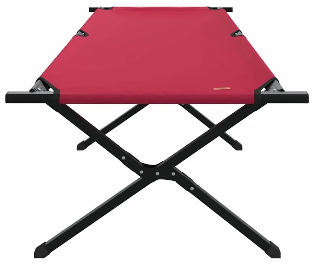 Conjunto de Camas Dobráveis 2 pçs com Bolsa Vermelho 600D Tecido Oxfor
