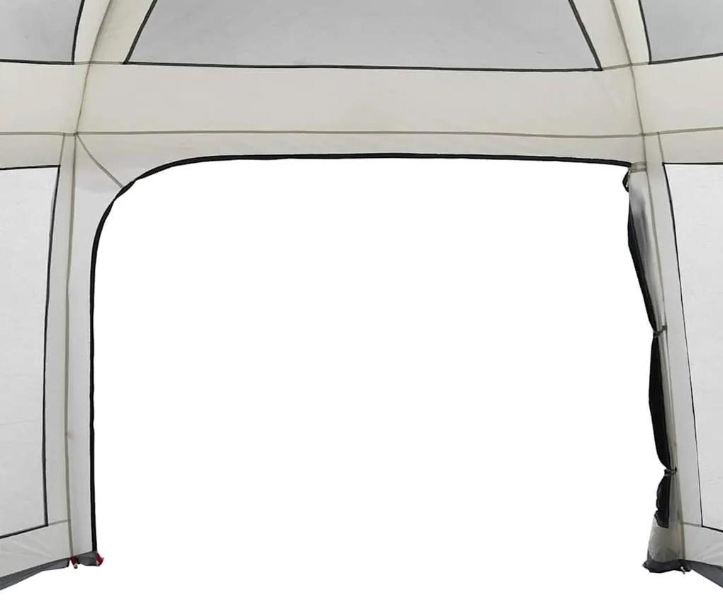 Tenda para piscina c/ mosca amovível e paredes de rede cinzento