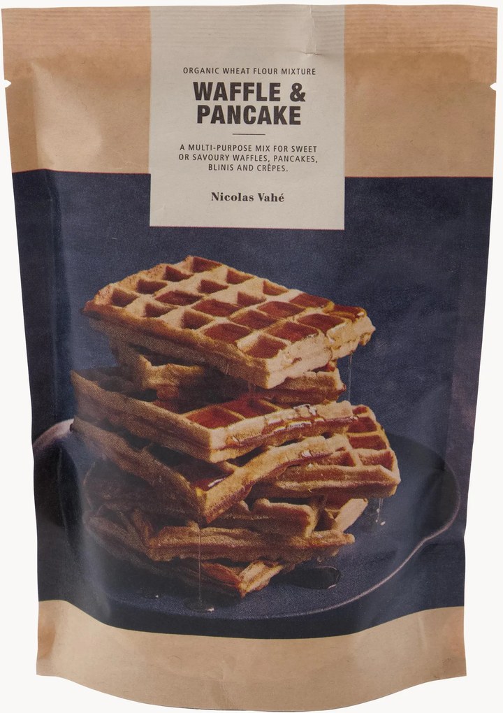 Misturas artesanais biológicas para waffles e panquecas, conjunto de 12