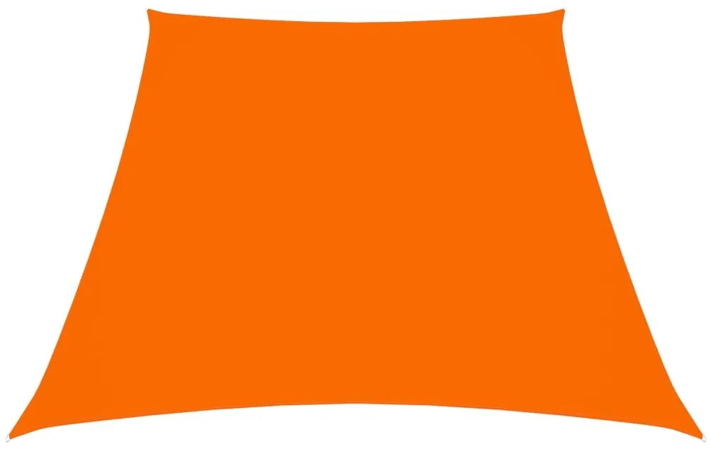 vidaXL Para-sol estilo vela tecido oxford trapézio 3/4x3 m laranja