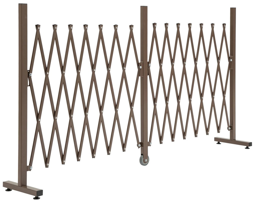 Vedação Extensível de Jardim em Alumínio e Aço – 405x31x103,5 cm | Cer