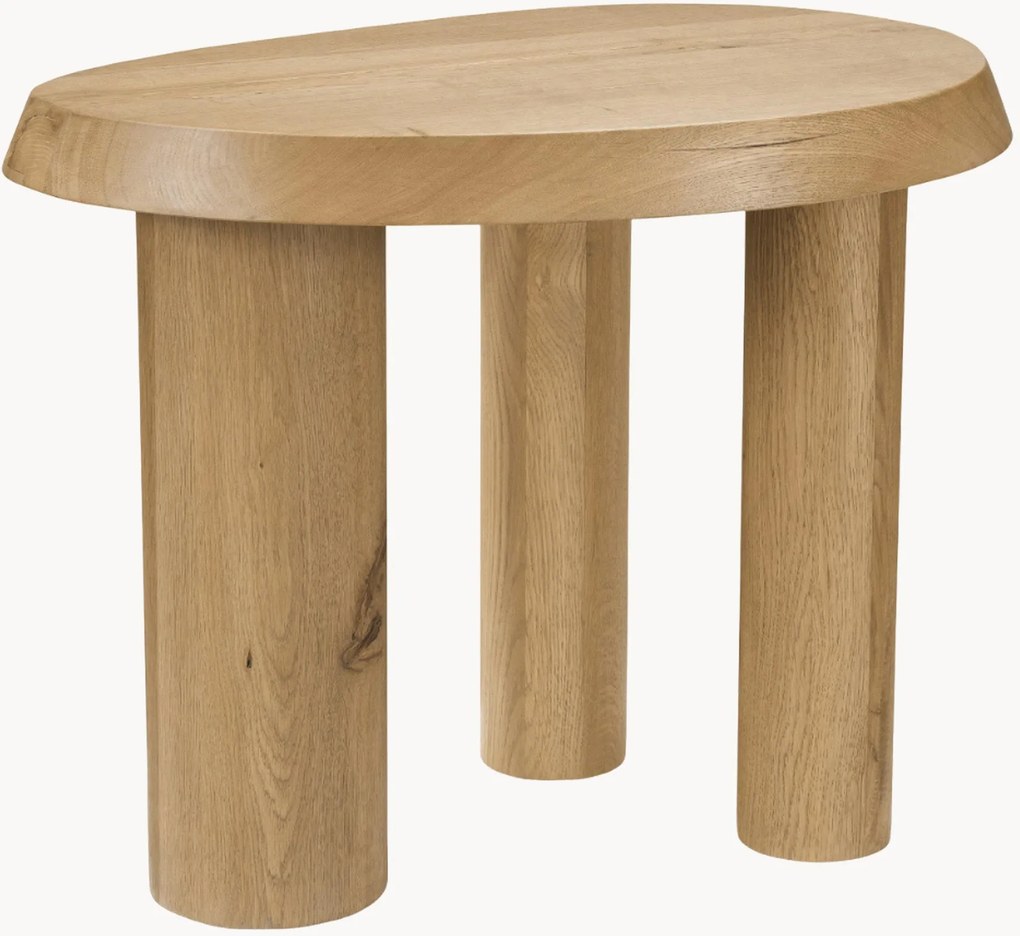 Mesa de apoio em madeira de carvalho com forma orgânica Prelude