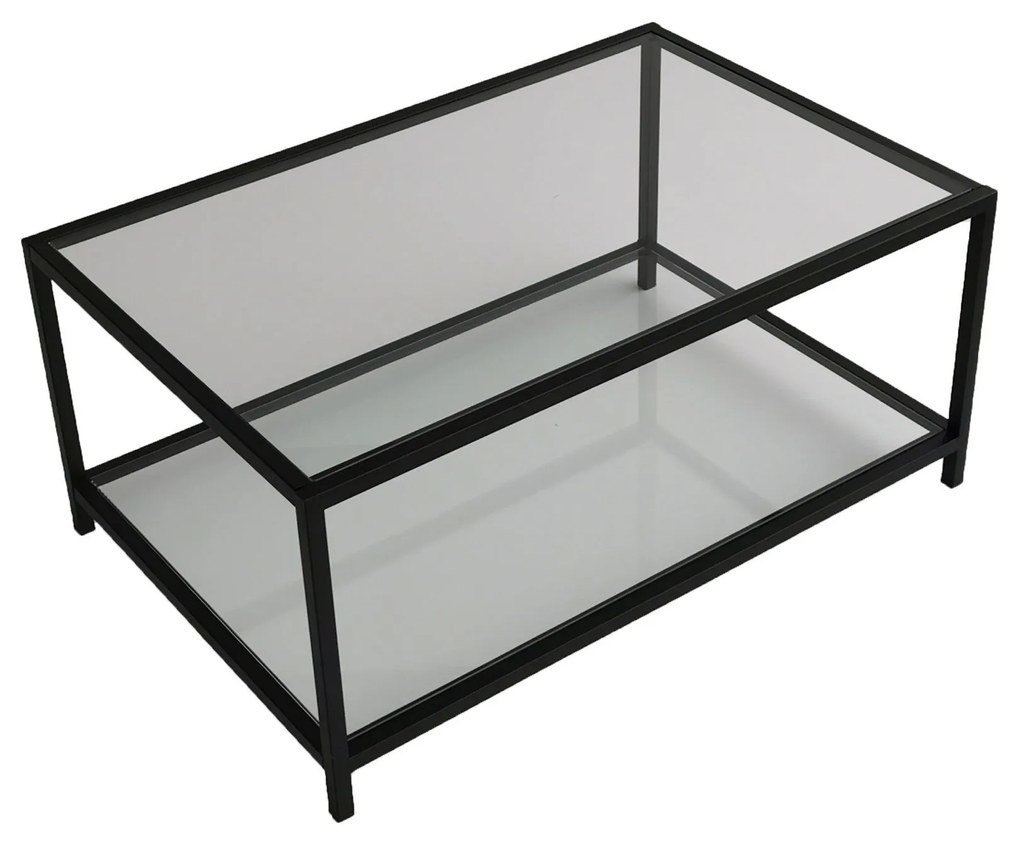 Mesa de Café Astro - Preto Fumado - 90x40x60cm