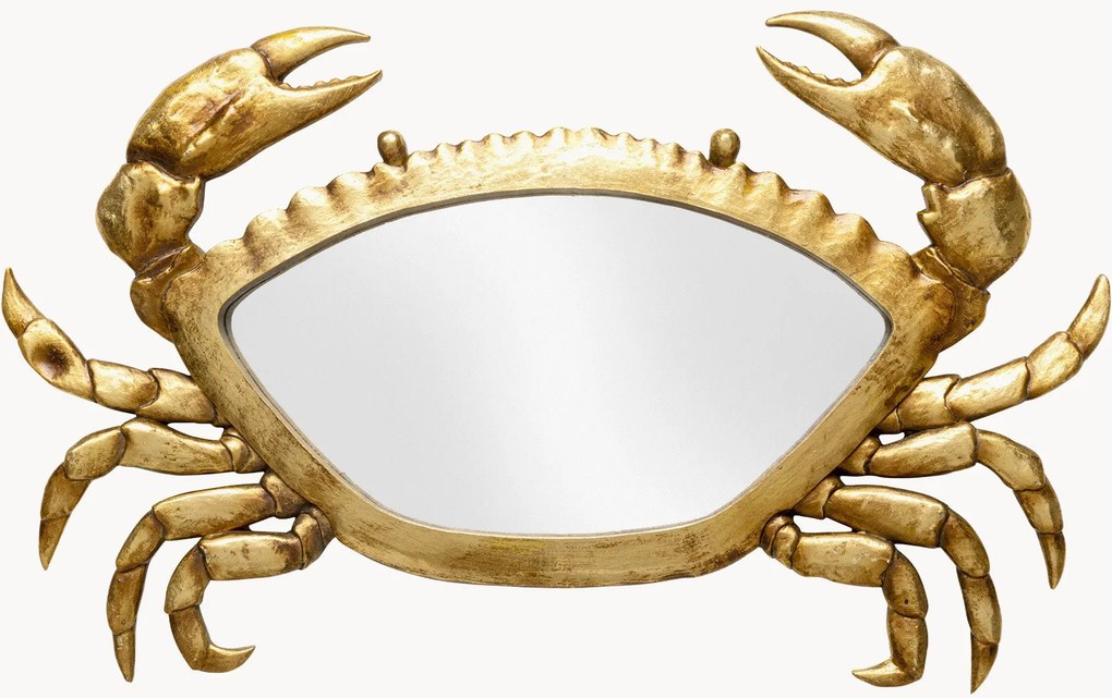 Decoração de parede artesanal espelhada Crab