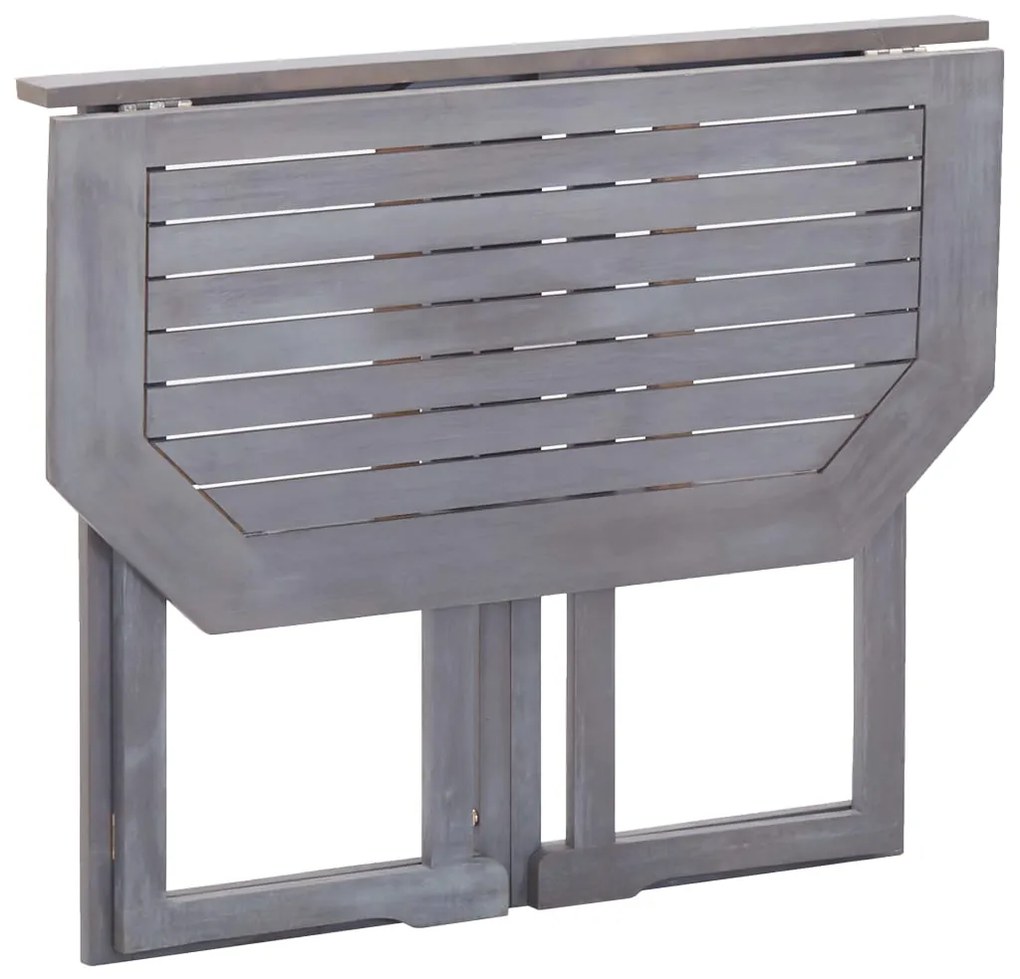 Mesa de varanda dobrável 90x50x74 cm madeira de acácia maciça