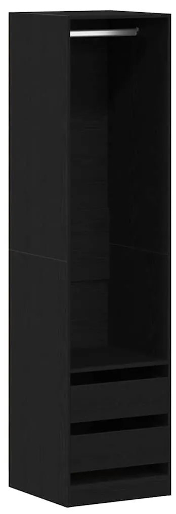 Guarda-Roupa - Carvalho Preto, 50 x 50 x 200 cm, Feito de Madeira de E