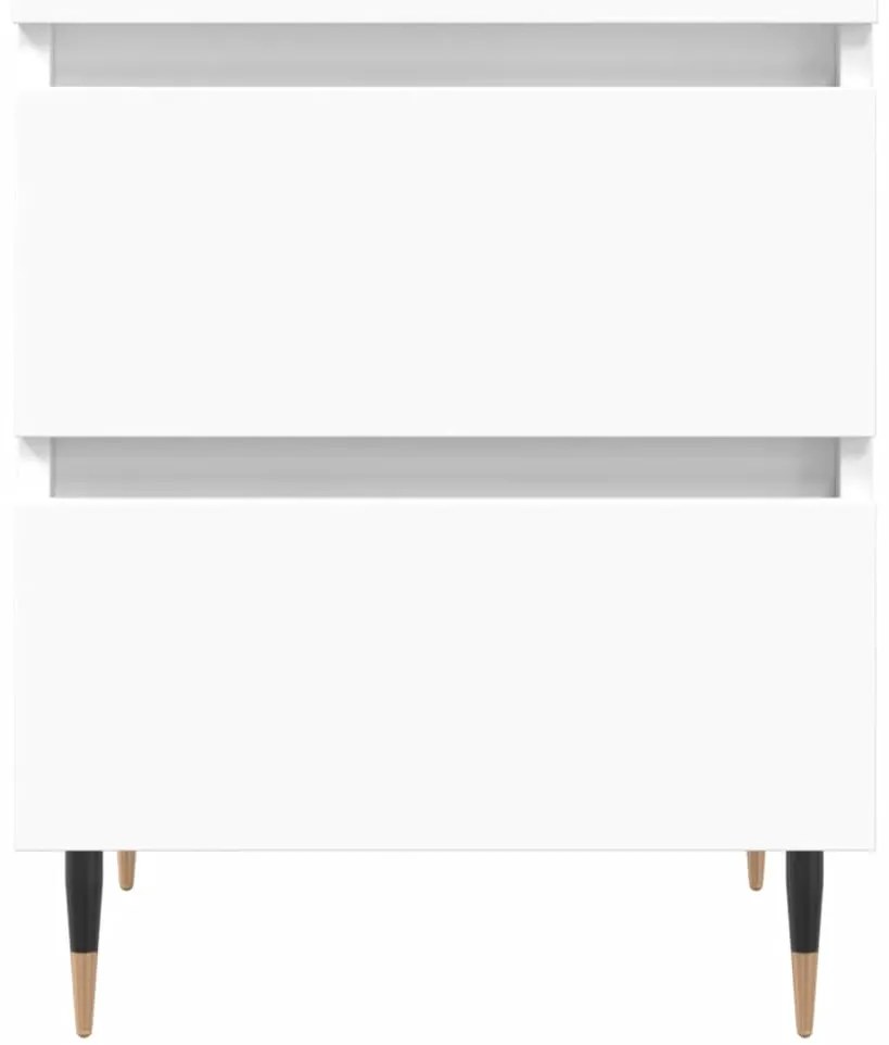 Mesa de cabeceira 40x35x50 cm derivados de madeira branco