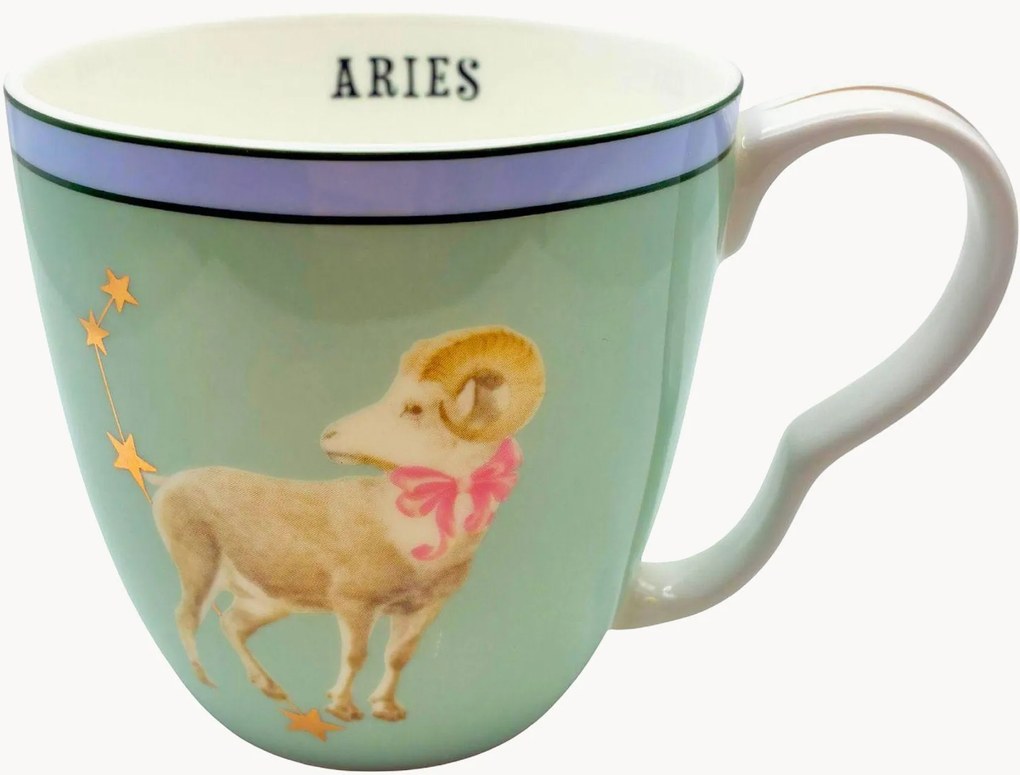 Caneca em porcelana fine bone china Aries