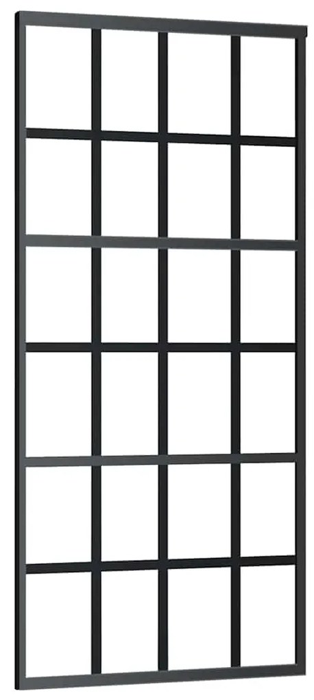 Porta deslizante c/ conj. ferragens 90x205cm vidro ESG preto