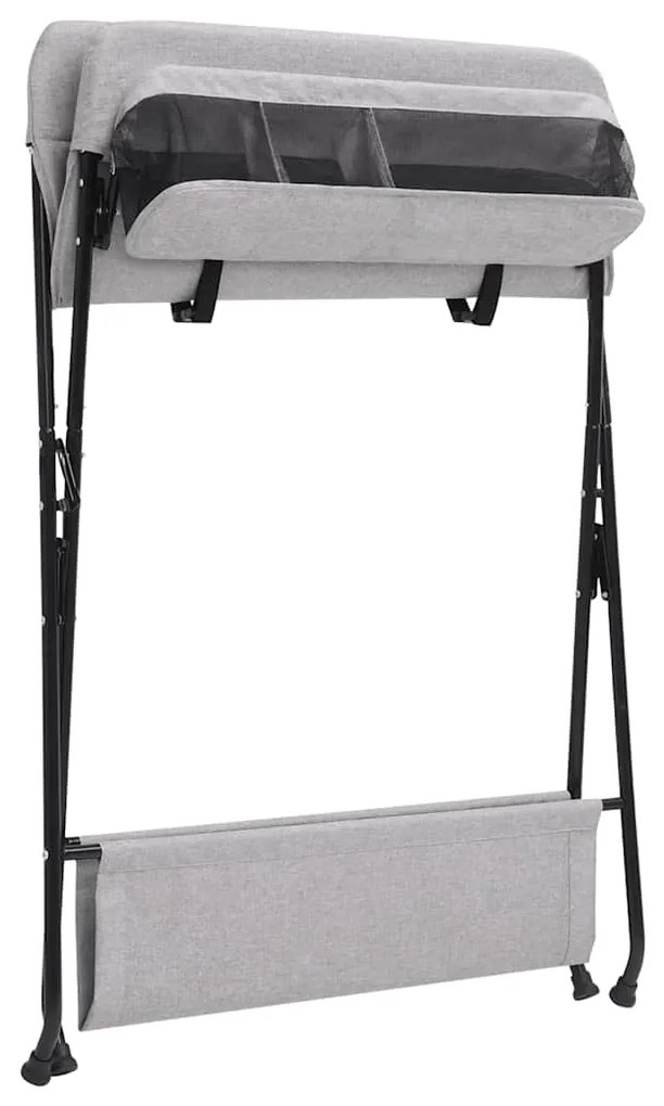 Mesa muda-fraldas ferro cinzento-claro
