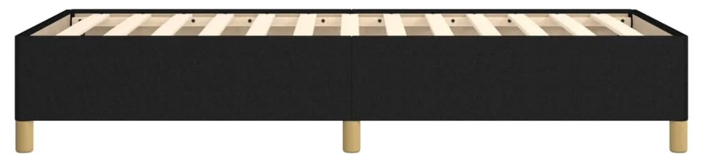Estrutura de cama sem colchão 90x190 cm tecido preto