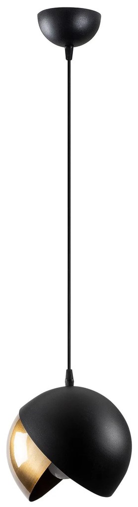 Chandelier Berceste – Preto e Dourado – Diâmetro 20 cm x Altura 114 cm