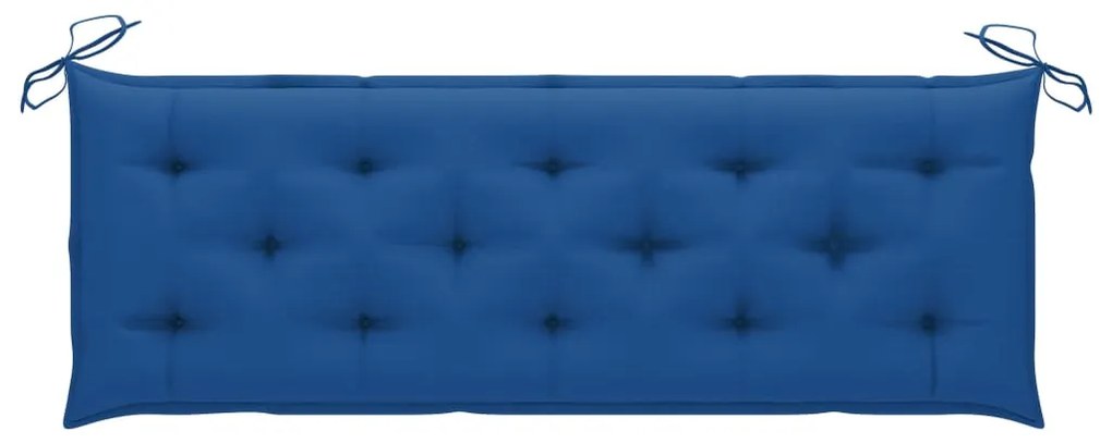 Banco de jardim empilhável c/ almofadão 159 cm teca maciça