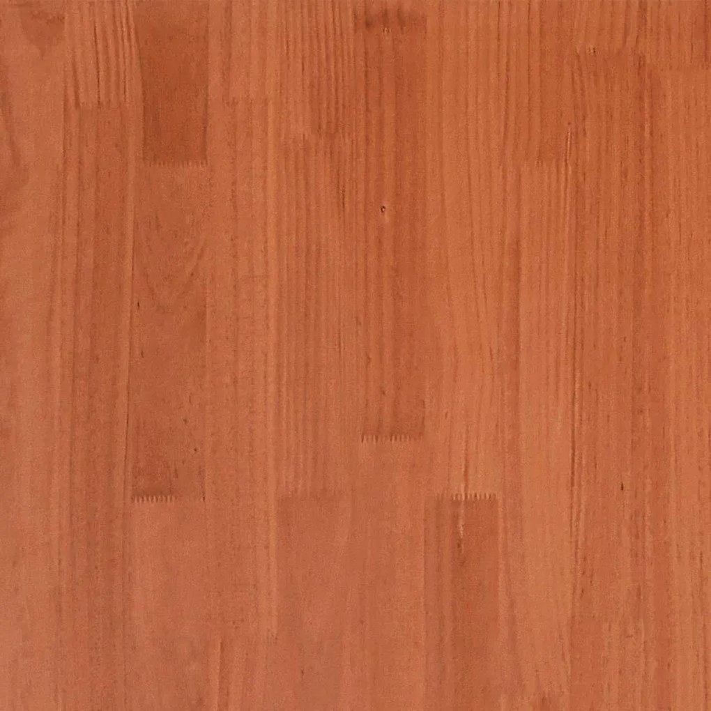 Cama sem colchão 140x190 cm pinho maciço castanho-mel