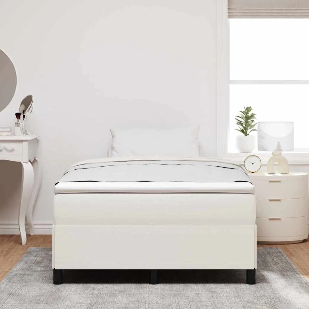 Cama vidaXL Creme 120x200 cm Tecido Corduroy
