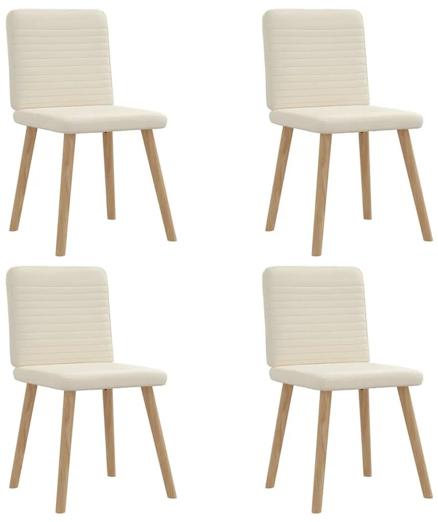 Cadeiras de jantar 4 pcs linho