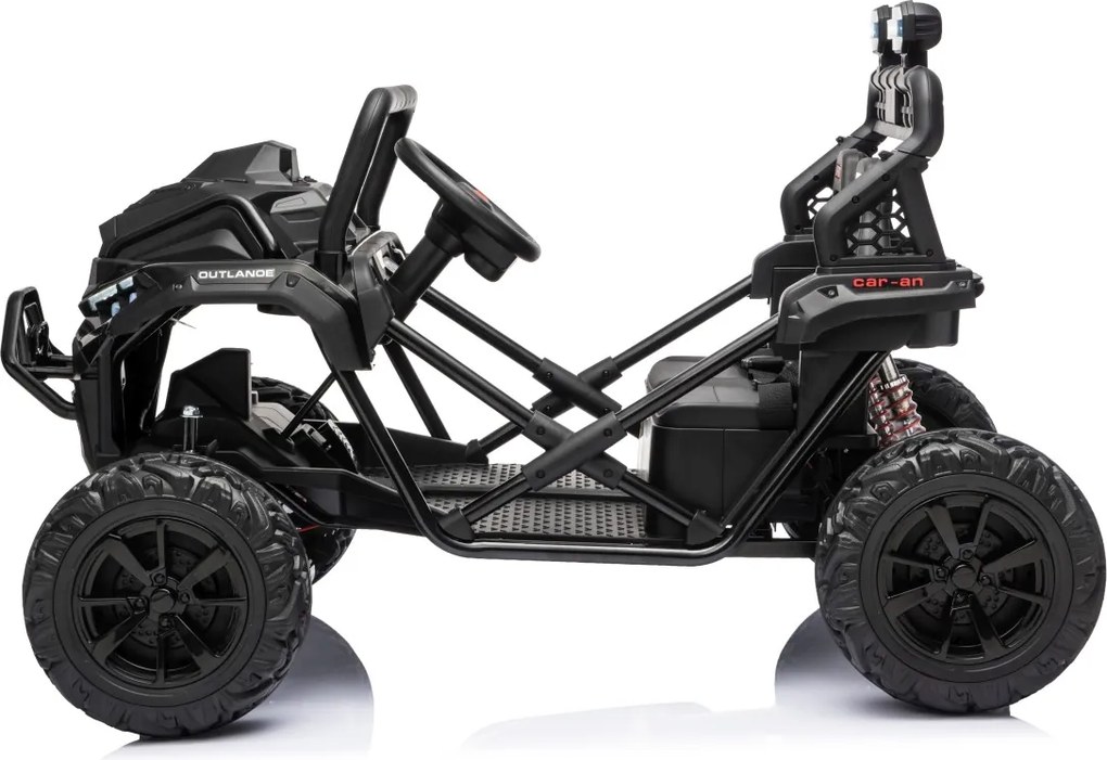 Carro elétrico para Crianças 3 a 8 anos, 12V 4x4 Buggy Sport OUTLAND, Rodas de espuma EVA, Controle remoto Preto