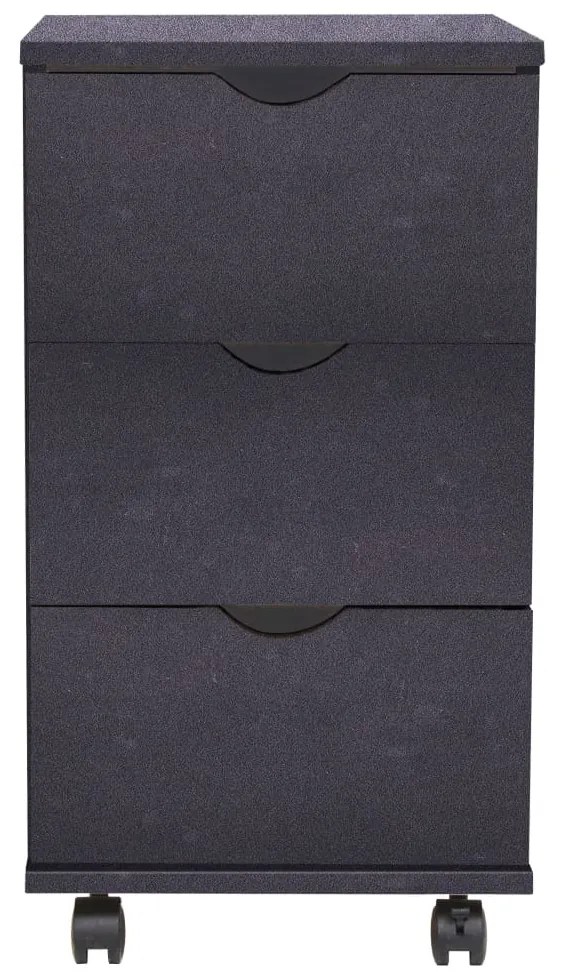 Unidade de gavetas 33x45x60 cm preto