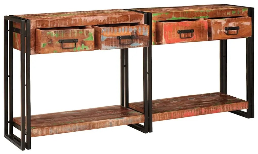 Mesas de Console (Conjunto de 2) com Gavetas - Cores Variadas, Feitas