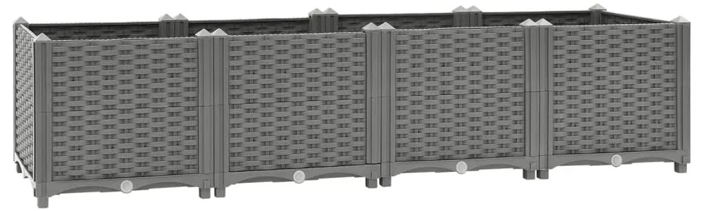 Canteiro elevado 160x40x38 cm polipropileno