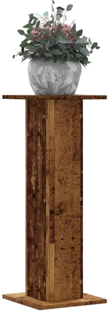 vidaXL Suportes p/ plantas 2 pcs 30x30x80 cm derivados de madeira