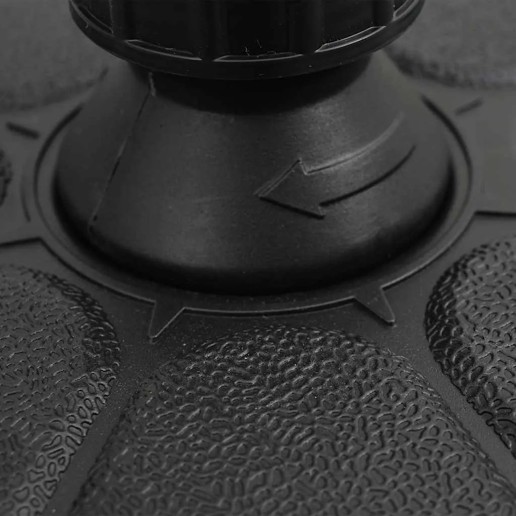 Base para guarda-sol com areia/água 15 L preto