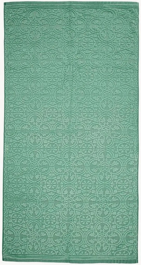 Toalha de duche em algodão felpudo jacquard Tile de Pip
