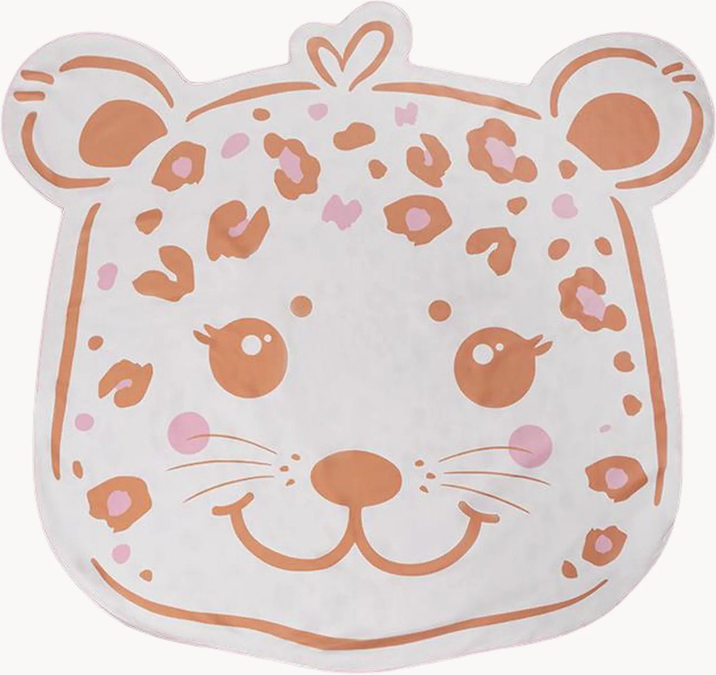 Toalha de praia para crianças em microfibra com bolsa Leopard