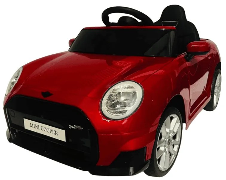 Carro elétrico para crianças MINI Cooper S, 12V com pneus de borracha Vermelho
