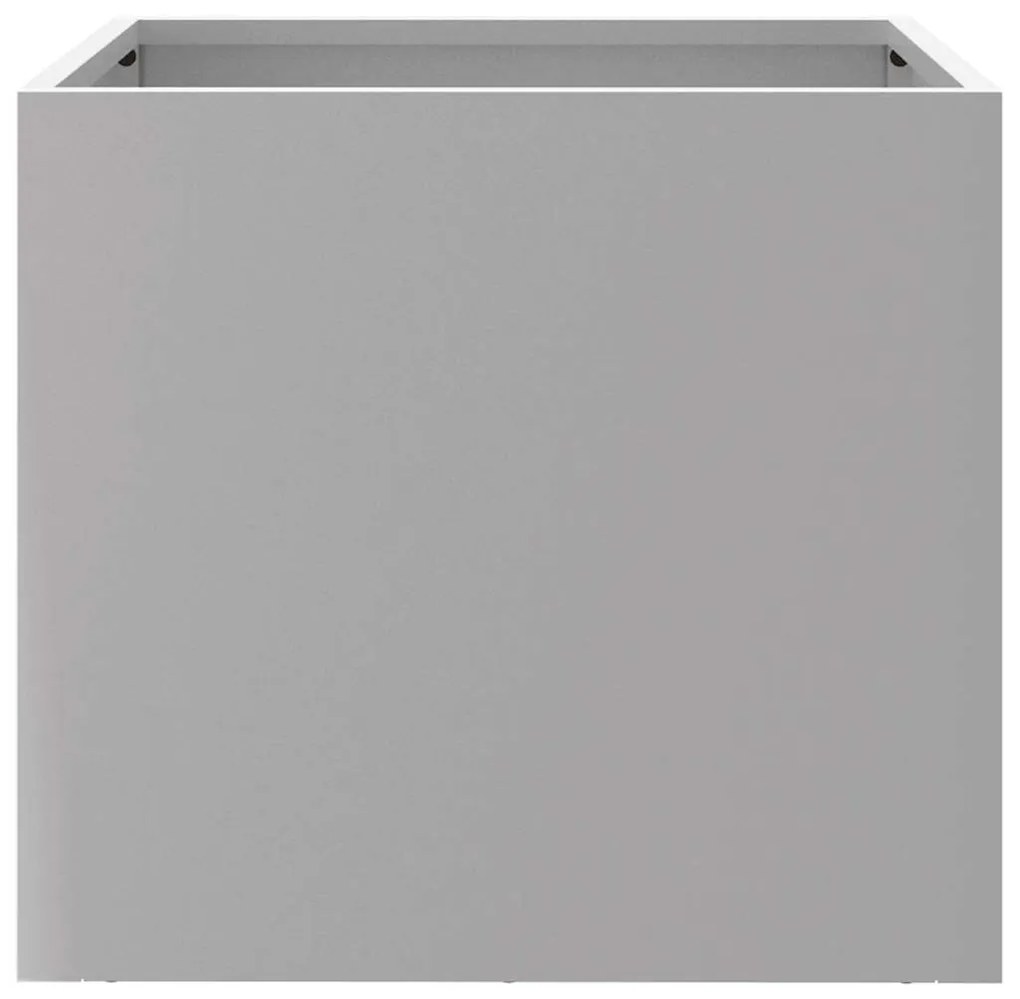 Vasos/floreiras 2 pcs 32x30x29 cm aço galvanizado prateado