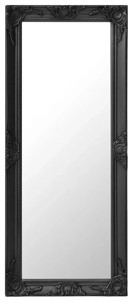320327 vidaXL Espelho de parede estilo barroco 50x120 cm preto