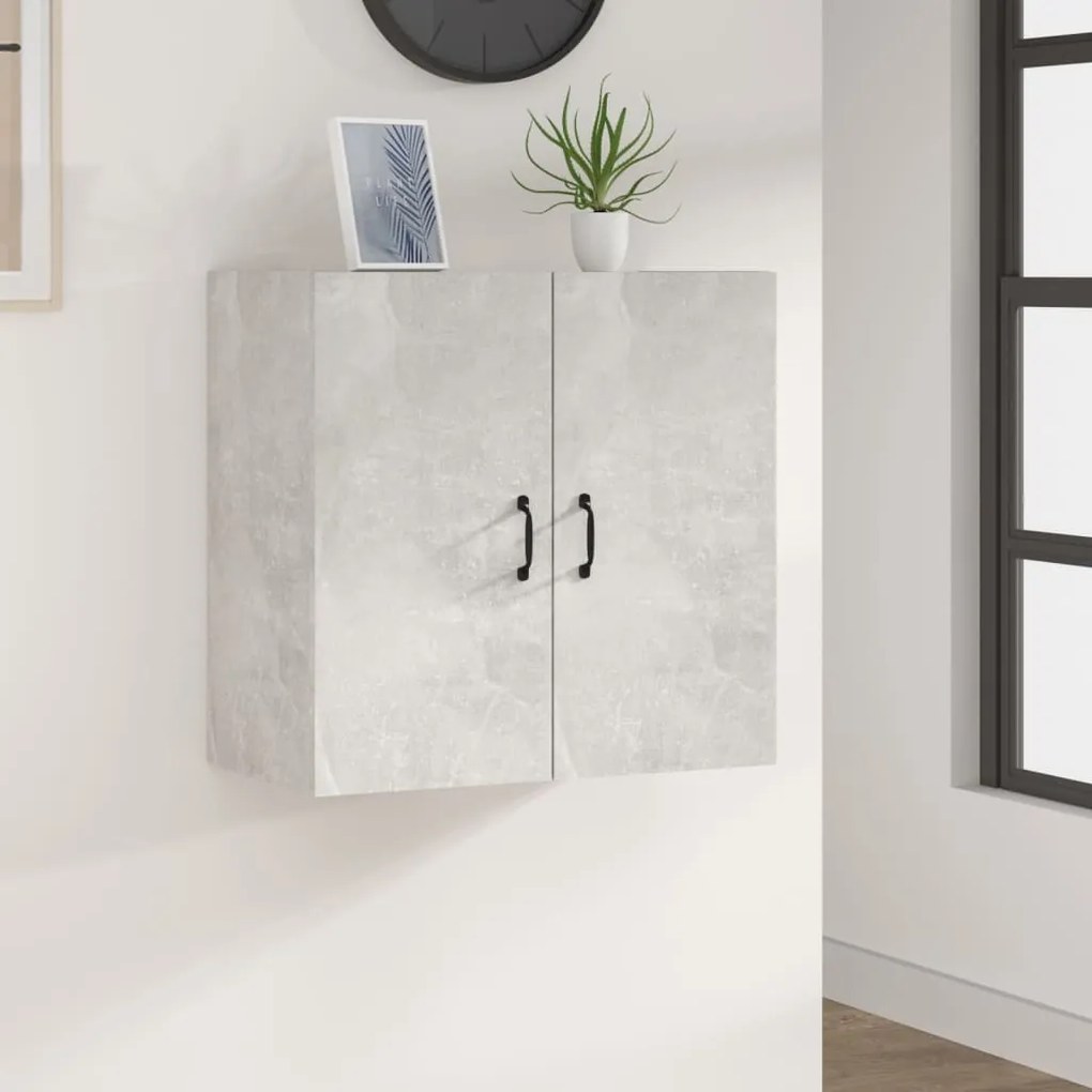 812901 vidaXL Armário parede 60x31x60cm derivados de madeira cinzento cimento