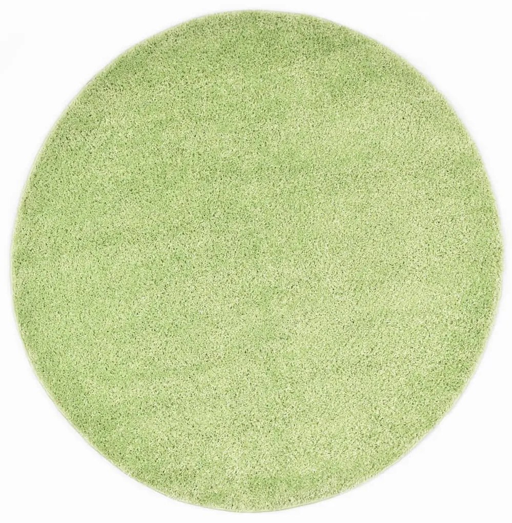 vidaXL Tapete de divisão shaggy 160 cm verde
