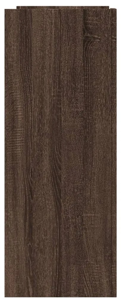 Mesa consola 100x35x90cm derivados de madeira carvalho castanho