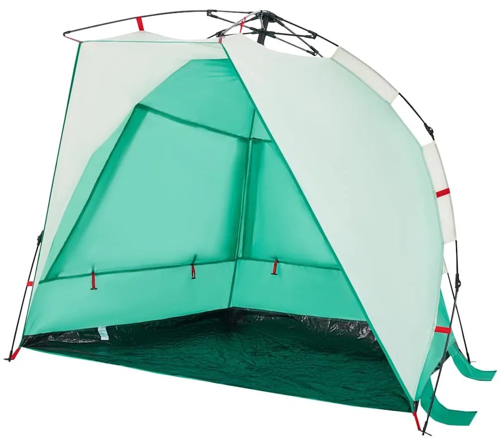 Tenda praia 2 pessoas libertação rápida impermeável verde mar