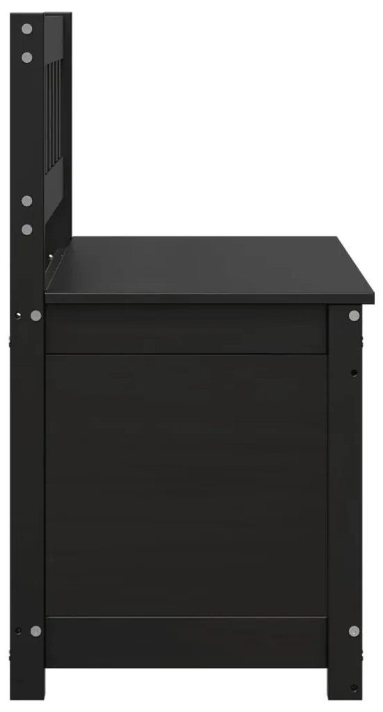 Banco 110x41x76,5 cm madeira de pinho maciça preto