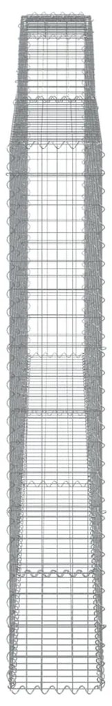Cestos gabião arqueados 2pcs 400x30x180/200cm ferro galvanizado