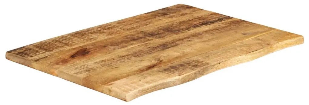 Tampo de mesa c/ borda viva 80x60x2,5cm mangueira áspera maciça