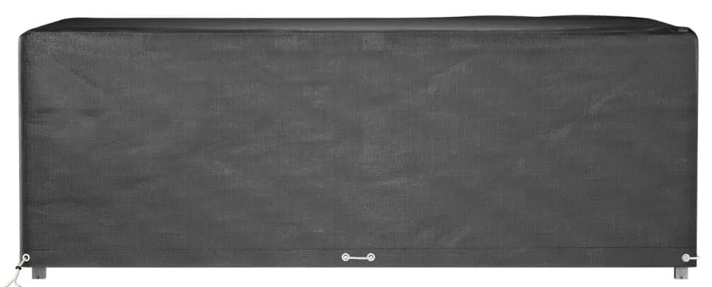 Capas p/ mobília jardim 2 pcs 12 ilhós 213x132x75 cm retangular