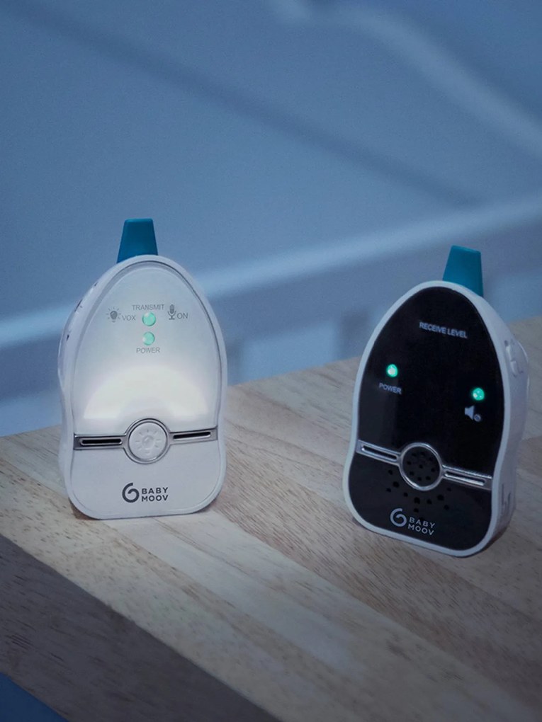 Intercomunicador Easy Care, alcance de 500 metros, da BABYMOOV branco medio liso