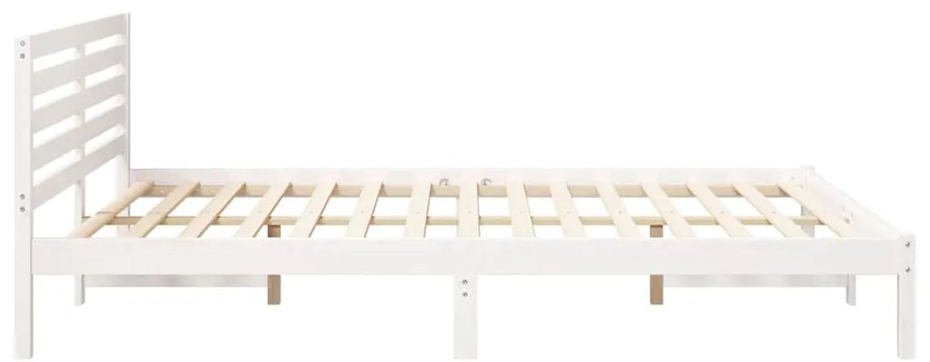 Estrutura da Cama com cabeceira Branco 160 x 220 cm