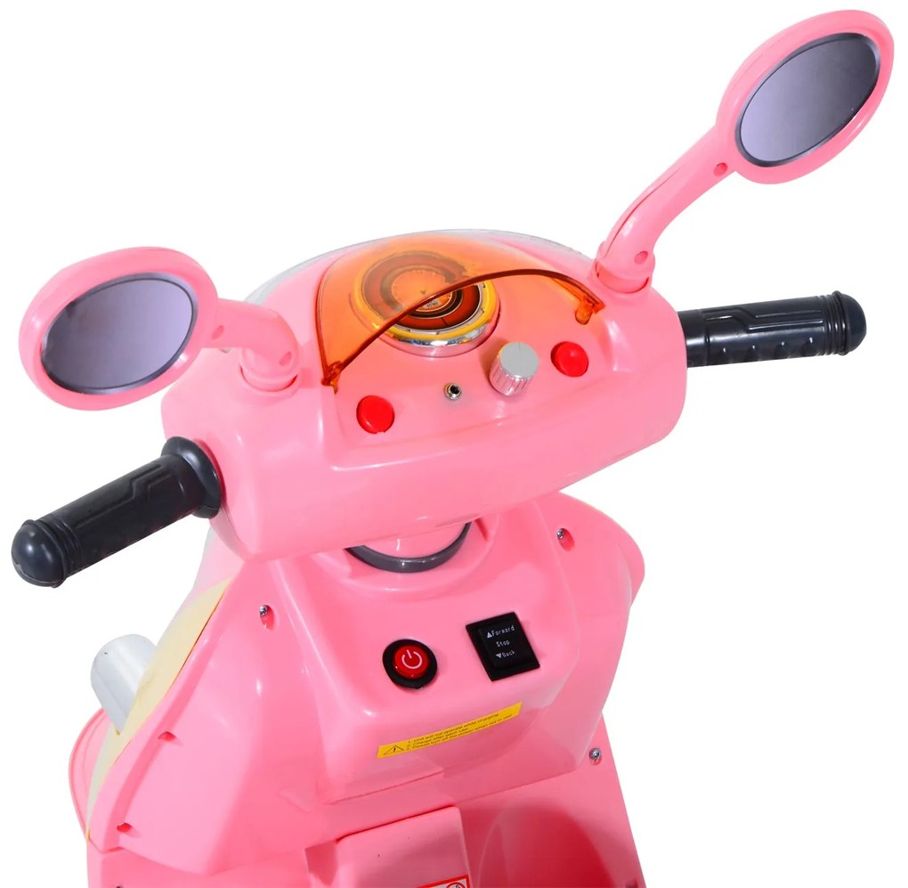 HomCom® Carro de triciclo Moto elétrica infantil com Bateria para cria