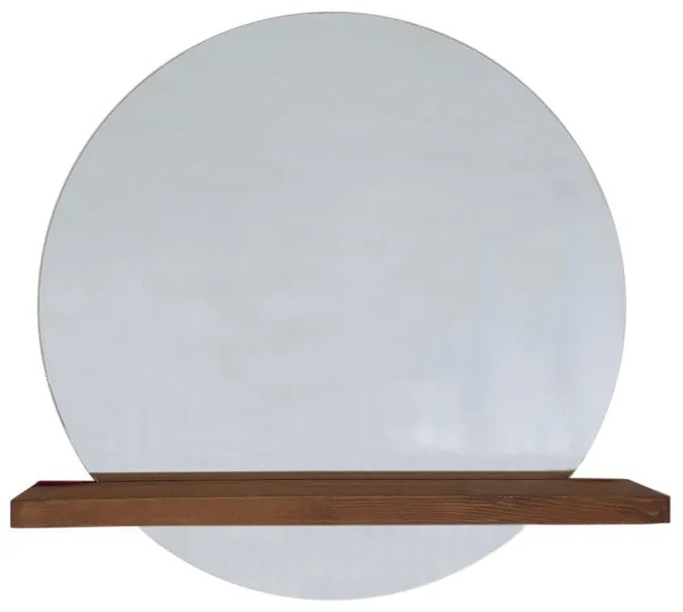 Espelho SUNSET – Nogueira – 70x70 cm