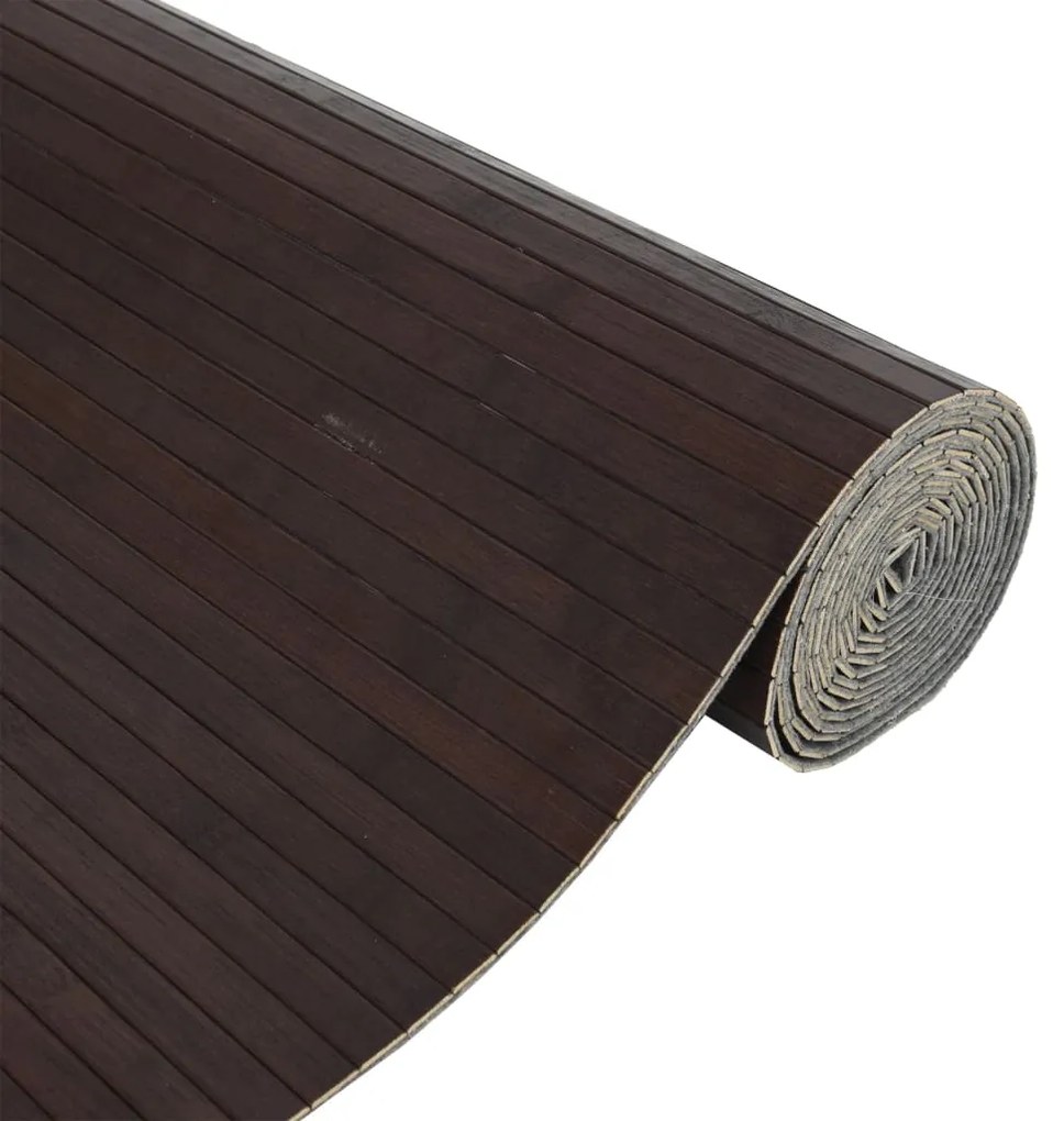 Divisória 165x400 cm bambu castanho-escuro