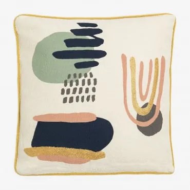 Almofada Quadrada 45x45 Cm Em Algodão Galvin Multicor Classic - Sklum