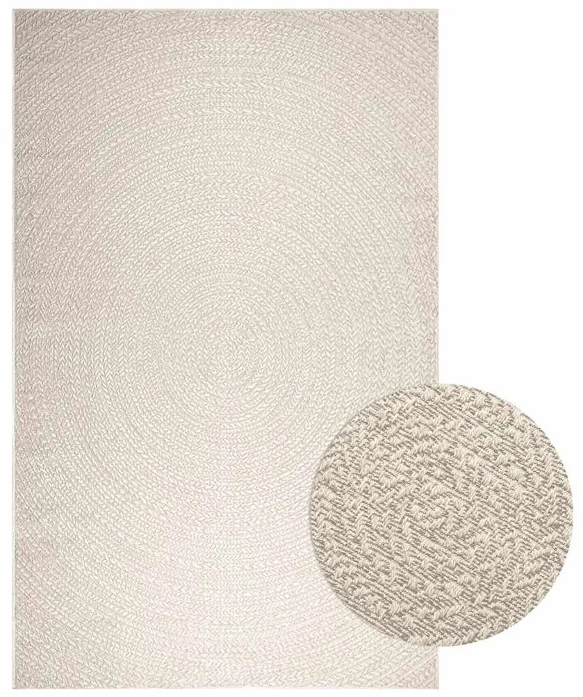 vidaXL Tapete ZIZUR creme 200x290cm aspeto de juta interior e exterior